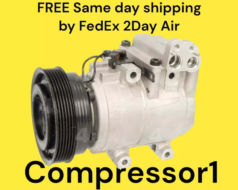 AC Compressor For 2003 2004 2005 2006 2007 208 Hyundai Tiburon GT 2.7L V6